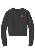 I love Rich Boys Crop Crew - Baby Byte