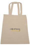 I Only Eat Banana's For the Shape Large Canvas Tote - Baby Byte