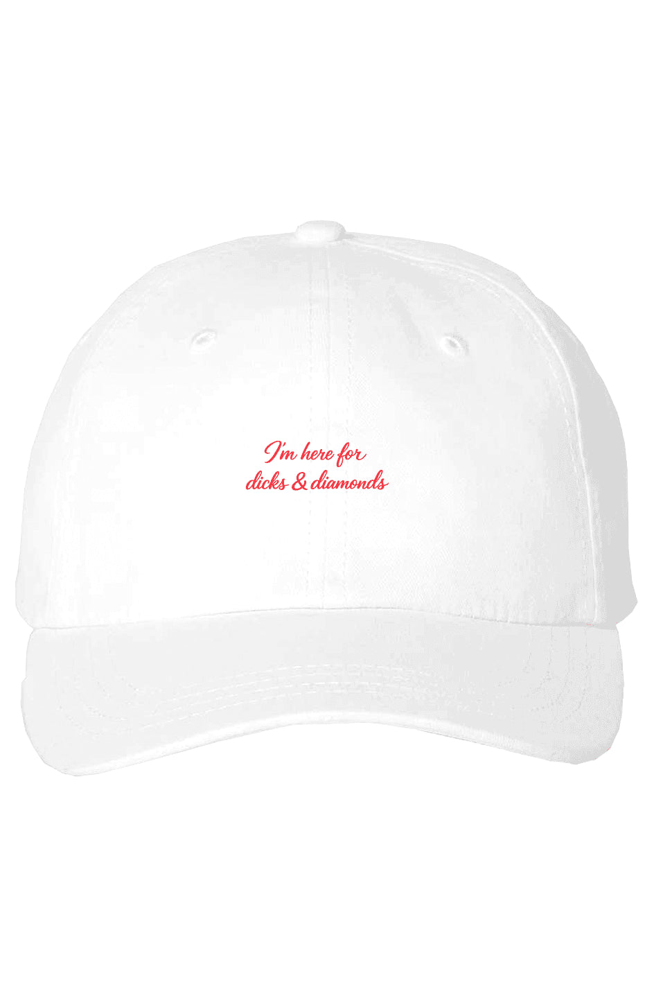 I'm Only Here for Dicks and Diamonds Cap - Baby Byte