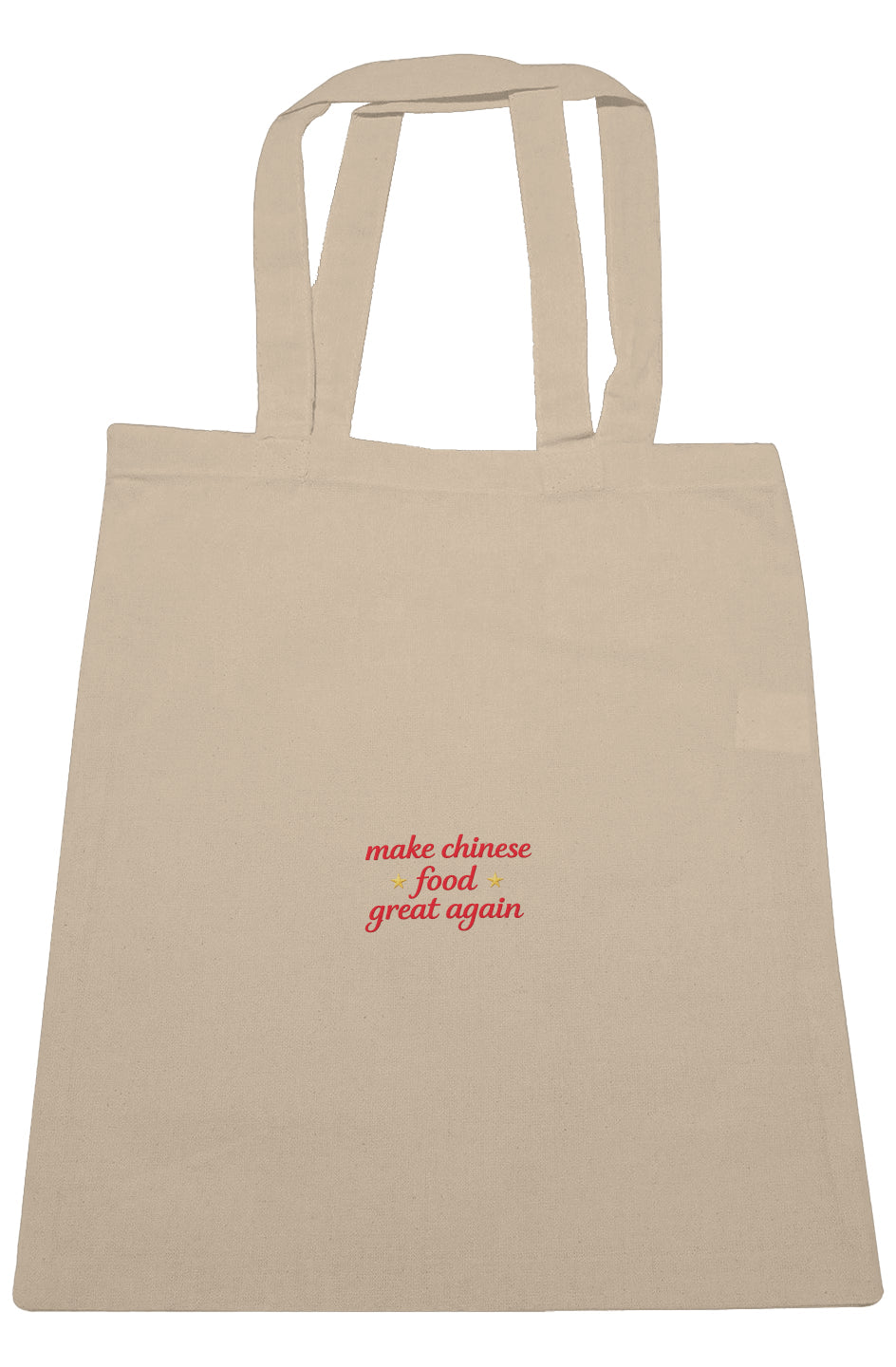 Make Chinese Food Great Again Large Canvas Tote - Baby Byte