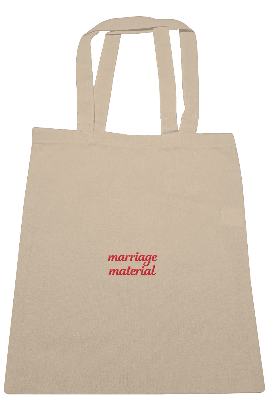 Marriage Material Large Canvas Tote - Baby Byte