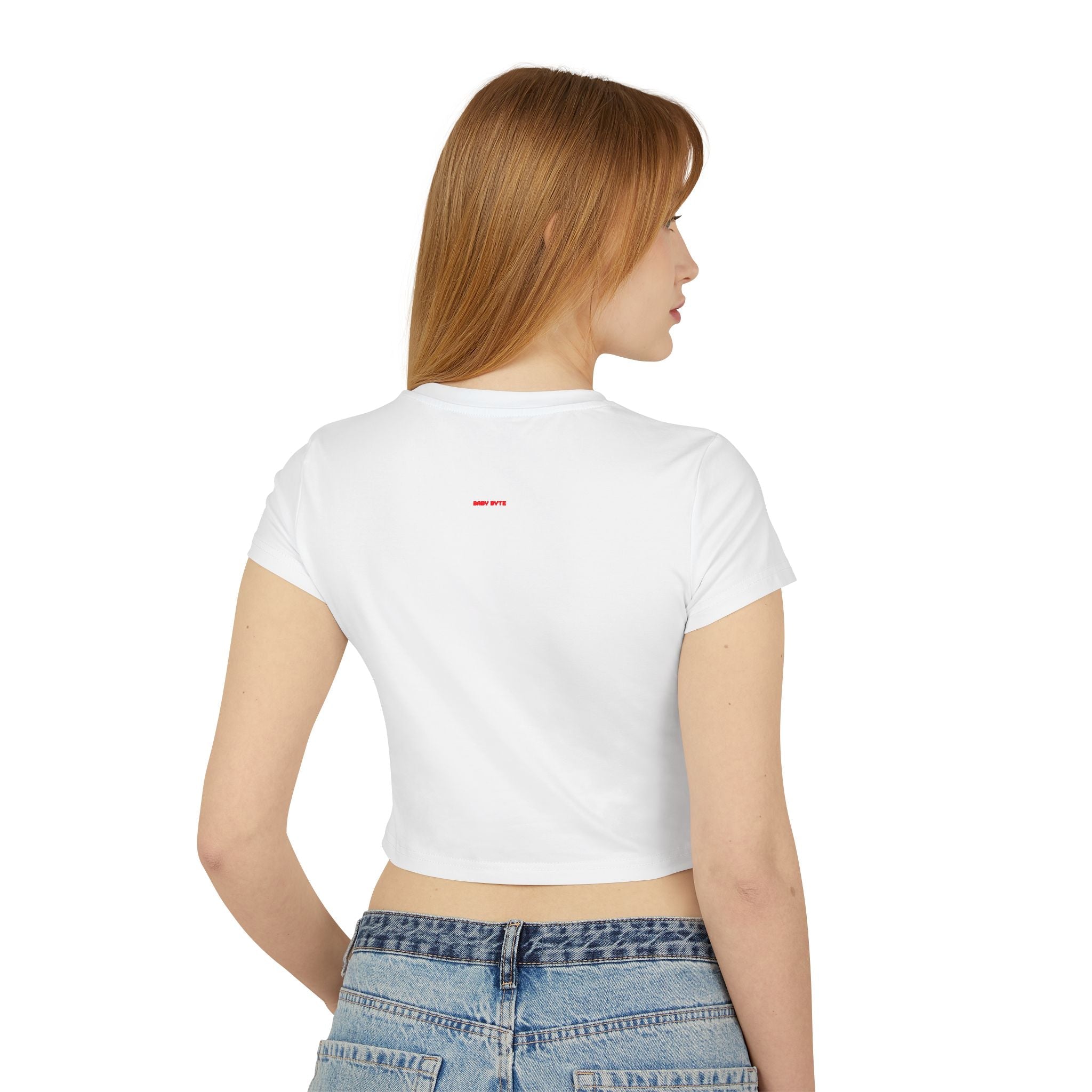 Small Assets Big Returns Women’s Crop Tee - Baby Byte