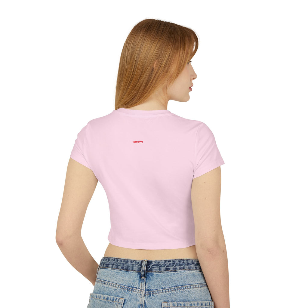 Small Assets Big Returns Women’s Crop Tee - Baby Byte