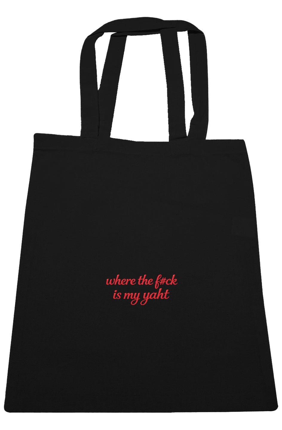Where The Fck is my Yaht Large Canvas Tote - Baby Byte